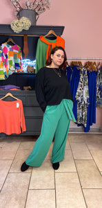Out Of Xile Green Wide Leg Trousers