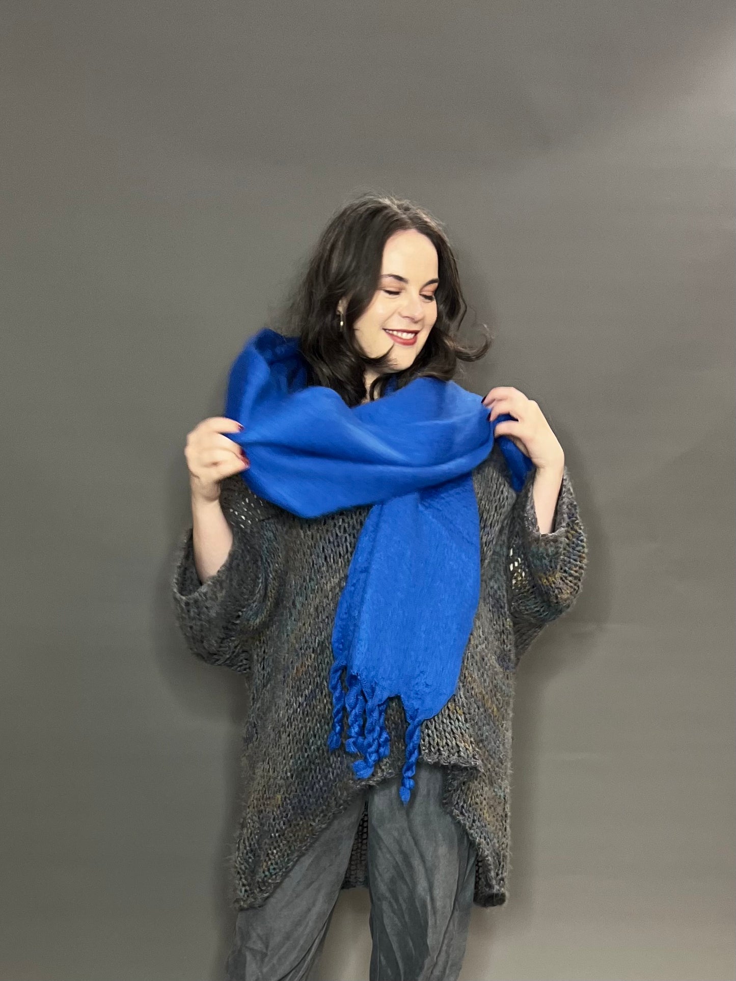 Crazy Girl Chunky Plain Scarf