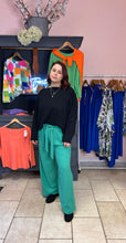 Load image into Gallery viewer, Out Of Xile Green Wide Leg Trousers