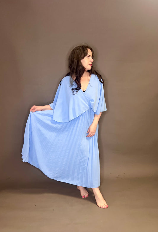 Love My Fashions Pleated Shawl Dress