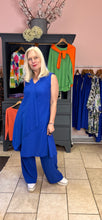 Load image into Gallery viewer, Out Of Xile Cobalt Blue Sleeveless Drape Tunic