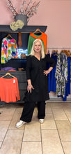Load image into Gallery viewer, Out Of Xile Black Princess Sleeve Drape Tunic
