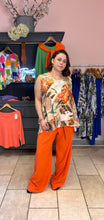 Load image into Gallery viewer, Out Of Xile Orange Chiffon Double Layered Vest