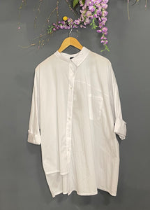 ID White Asymmetric Shirt